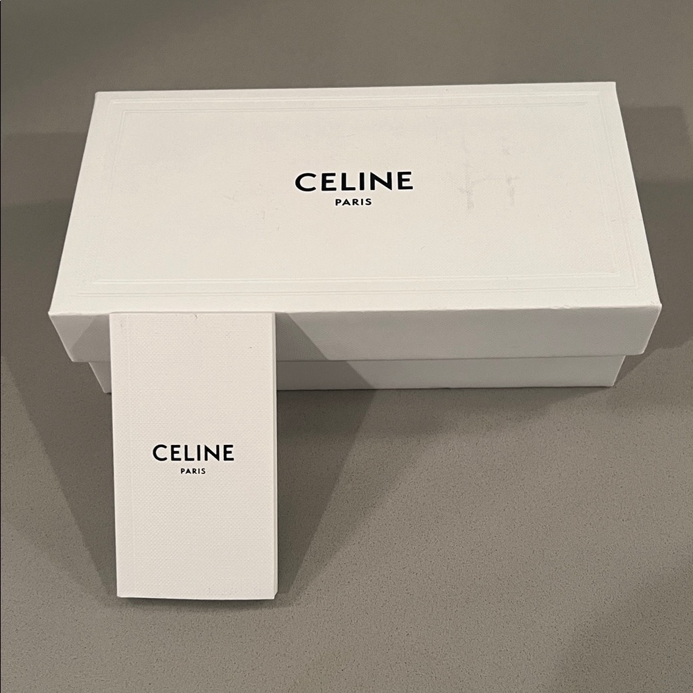 Celine Paris Designer New Empty Sunglasses Accessory Box Black White Display